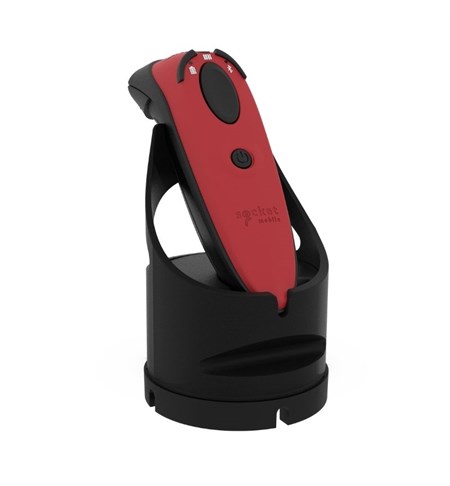 DuraScan D760, 2D Barcode Scanner and Travel ID Reader, Red & Charging Dock